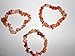 1pc Natural Healing Crystal Fire Agate Chip Gemstone 7 Inch Stretch Bracelet