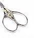 BIHRTC 4.33 Inches Vintage European Style Stainless Steel Auspicious Clouds Scissors for Needlework, Embroidery, Sewing, Craft, Art Work & Everyday Use (Silver)