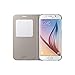 Samsung S-View Flip Cover for Samsung Galaxy S6 - Gold Fabric