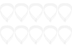 VICASKY 50pcs Shirt Collar Support System Works Great with Collar Stays for Men and Women Dress Shirts White