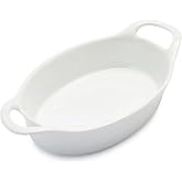 Sur La Table Oval Porcelain Baker, 20 oz, White