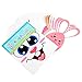 Amosfun Easter Bunny Paw Prints Stickers Set Egg Bunny Face Stickers for Baby Shower Garden Egg Hunt Game