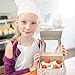 Odelia Tessa's Kitchen Kids - Child's Chef Hat Apron Set, Kid's Size, Children's Kitchen Cooking and Real Baking Wear Kit for Those Chefs in Training, Boys or Girls (M 6-12 Year, White)