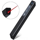 ESYWEN Wireless Presenter RF 2.4GHZ Presentation Remote USB Control PowerPoint Clicker with Red Light