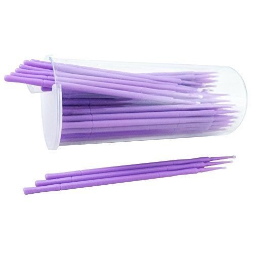 Dental Microbrush Applicators Super Fine Tips, Purple 400/pcs