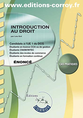 Introduction au droit UE 1 du DCG : Enoncé by 