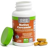 Native Curcumin - Patented High Absorption Curcumin Combined with Bioactive Turmeric Nutrients - 10x Better Absorbed than Standard 95% Curcumin - 60 Capsules - Vegan - Non-GMO - Gluten Free