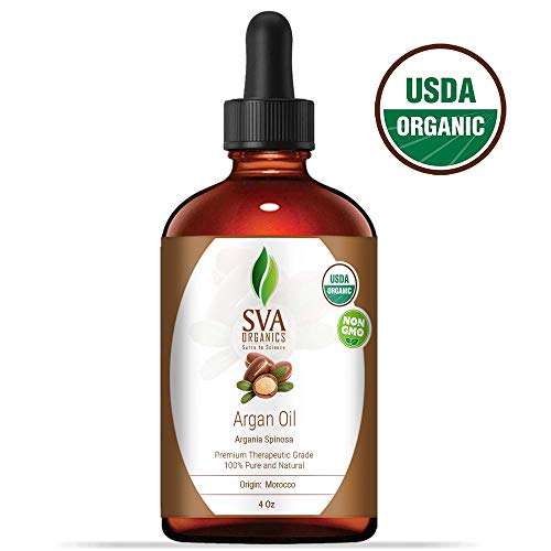 SVA Organics Argan Oil Organic Cold Pressed 4 Oz USDA 100% Pure & Natural Authentic Premium Therapeu - //coolthings.us