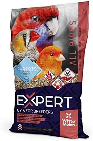Witte Molen Expert Parrot Mixture Bird Food African Grey Macaw Conure, 4 kg