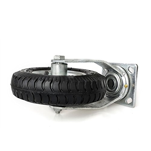 4Pcs 8" Pneumatic Air Tire Wheel 2 Rigid + 2 Swivel HD Farm Cart Caster Large