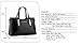 SILI JZOEOEU Women's PU Leather Shoulder Bags Top-Handle Handbag Tote Bag Simple Purse Fashion Cross Body Bag,Black