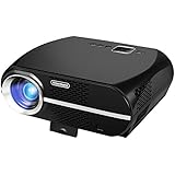 Kllarmant Video Projector, Portable Home Theater Projector GP100 3500 Lumens Resolution 1280x800 Support 1080P USB HDMI VGA for Video Games and Home Cinema Theater
