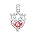 10pcs Silver Pearl Cage Locket Pendants, Essential Oil Diffuser DIY Necklace Bracelet Jewelry Making Craft, Bulk Beads Aromatherapy Diffuser Charms Gifts for Women (MOM Heart)