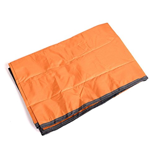 Chartsea Extra Large Waterproof Picnic Blanket Rug Travel Outdoor Beach Camping Mat (Orange)