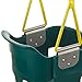 Squirrel Products High Back Full Bucket Toddler Swing 2.0 with Pinch Protection Technology & Patented Ergonomic Design with Carabiners for Easy Install