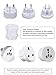 LURICO Detachable International Travel Plug Adapter Set Universal WorldWide International Charger Multi-Socket Outlet Travel Adapter Adaptor Plug Charger For USA UK AUS Europe