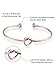 HESTYA 12 Pieces Valentine's Day Heart Knot Bangle Bracelets Simple Knotted Cuffs Love Tied Bracelet for Bridesmaid Sister Women Girls, 3 Colors, Rose Gold, Silver, Gold