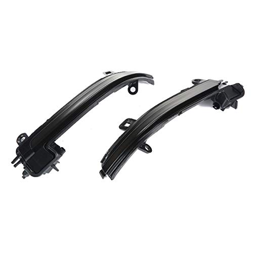 Moshbu Smoked Lens Dynamic Sequential Blink LED Side Mirror Turn Signal Light Strip Assembly for BMW 1 2 3 4 Series i3 (F20 F21 F22 F30 F32)