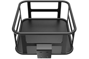 Jasion EBike Front Basket Cargo Rack for Adult Electric Bikes, Electric Bicycle Basket with Large Capacity Cargo Rack for Pet