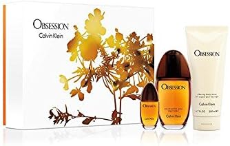 Klien Obsession Gift Set for Women - 3.4 oz. Eau De Parfum Spray + 0.50 oz. EDP + 6.7 oz. Body Lotion - OR EMAIL for Any Other PERFUMES - 100% Authentic & Original - No Exceptions