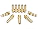 T TANYA HARDWARE 3/8 Inch Hose Barb to 1/4 Inch NPT Male Thread Brass Air Hose Barb Fittings, Brass Barbed Air Hose Repair Connector, (10 Piece)