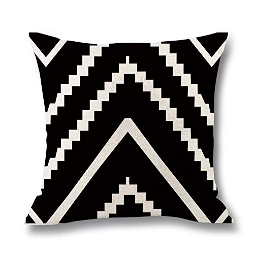 Begleri Throw Pillow Covers，Stripe Throw Pillow Covers for Sofa Living Room Car 18 x 18 Inches，4 Pack.