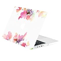 TOP CASE - Retina 13-Inch Floral Reflection Pattern Graphic Rubberized Hard Case Cover for Macbook Pro 13