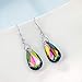 Sterling Silver Teardrop Dangle Drop Earrings with Swarovski Crystals Fine Jewelry Gift for Women Girls