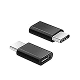 Aerb Type C Adapter USB 3.1 Type C to Micro USB Convert Connector for 12 Inch Apple MacBook, Google Nexus 6P 5X, and Other Type-C Supported Devices, Pack of 2