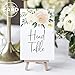 Bliss Collections Table Numbers, Blush Floral, Double-Sided Cards Plus Head Table Card, 4