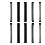 MUZIK 10 Pack 6 Inches Black Pipe Threaded Pipe