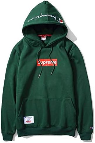 supreme dark green hoodie
