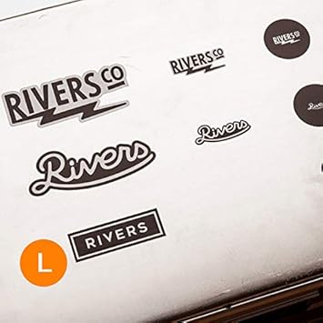 Amazon Co Jp Rivers リバーズ ステッカー リバーズ L ボックス シール かわいい 可愛い おしゃれ かっこいい ブランド アウトドア スポーツ アウトドア