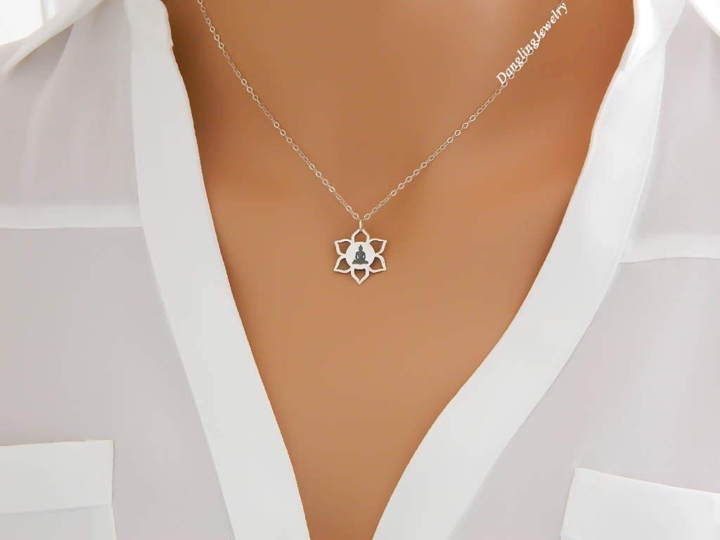 Yoga Necklace, Meditation Necklace, Mindfulness, Yoga