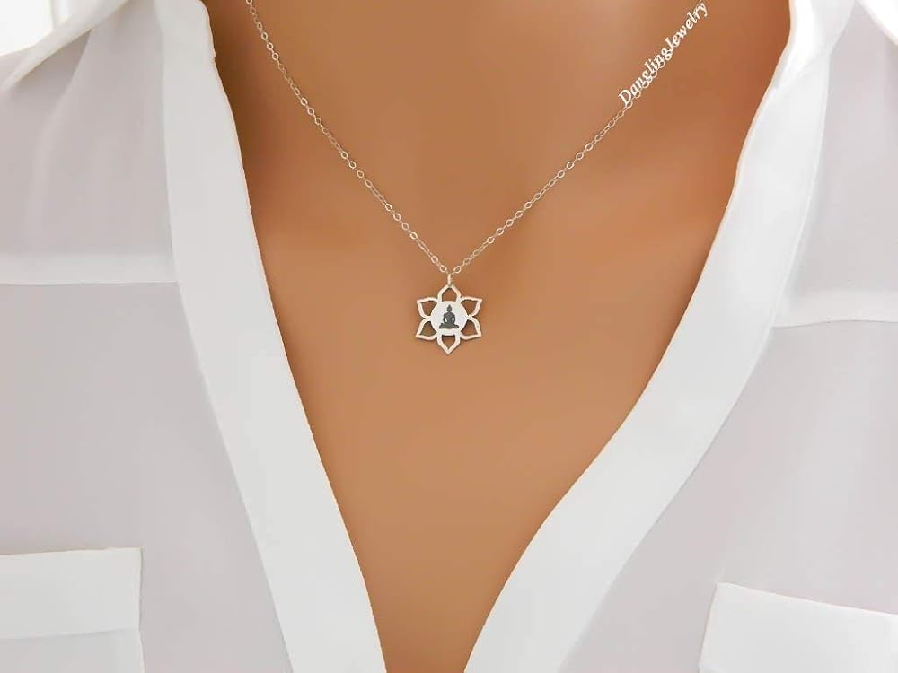 Yoga Necklace, Meditation Necklace, Mindfulness, Yoga