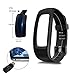 moreFit Fitness Tracker, Slim Touch HR Heart Rate Waterproof Activity Tracker Wireless Smart Bracelet Pedometer Watch with Sleep Monitor (Black/Valentine's Day Design)