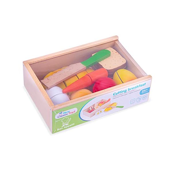 New Classic Toys - 10580 - Kinderrollenspiele - Essen Schneiden Set – Bild 7