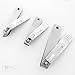 FOMO Beauty Nail Clipper Set - Premium Quality Stainless Steel Fingernail, Toenail, Cuticle Clippers + Bonus Folding Metal File - Best Travel Nail Kit for Grooming On-The-Go - A Great Gift for Friends