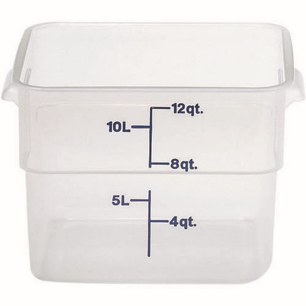 Photo 1 of ***PARTIAL SET - PRICE ADJUSTED***Cambro Midnight Blue CamSquares Container, 12 Quart -- 6 per case.