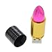 16GB USB 2.0 Flash Drive Memory Stick - Creative Pen Drive Thumb Drive - FEBNISCTE Fashion Metal 3-Color Portable Lipstick Data Storage Zip Drive Gift for Girl Mom Wife Grandmother Girlfriend