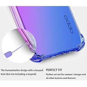 HAOTIAN Cover per Oppo A52/A72/A92 Cover, Custodia in TPU a Gradiente Colori, [Rinforzare la con Quattro Angoli… - immagine 7