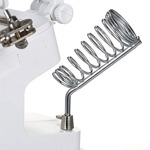 LED Light Helping Hands Magnifier Station - FEITA 3X/4.5X/25X USB Lighted Hands Free Magnifying Glass Stand with Iron Holder and Alligator Clips - for Soldering, Assembly, Hobby and Crafts - Thumbnail 3