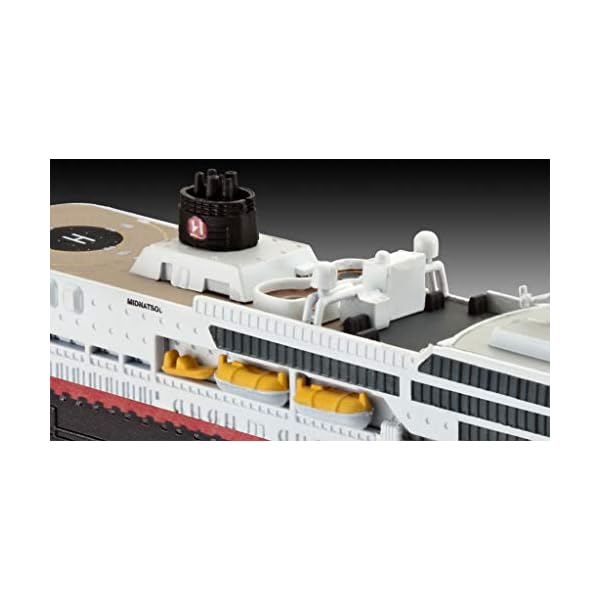 Revell 05692 Jubiläumsset HURTIGRUTEN 125th Anniversary originalgetreuer Modellbausatz für Einsteiger, mit Basis-Zubehör… – Bild 6