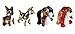 Looking Glass Dog Set Miniature Collectible, Pack of 4