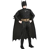 Batman Dark Knight Deluxe Muscle Chest Batman Child Costume- Black
