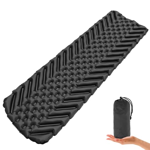 Sundom Camping Mat, Sleeping Mat Ultralight Inflatable Camping Mattress Water-resistant Sleeping Pad Camping Roll Mat Small Pack Size Sleeping Mats for Outdoor Hiking Travel Backpacking