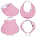 DRY77 EagleLine Clip on Golf Visor Hat Ladies Women Wide Brim Sun Sport Tennis