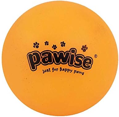 SRI Pawise Vinyl Toy Luminous Ball for Dog and Cats (Medium, Orange)