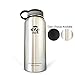 321 STRONG 500 mL (16.9 Fluid Ounce) Aluminum Water Bottle, Silver Metallic