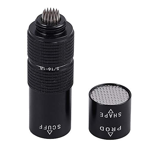 Tanice 4 in 1 Snooker Billiard Pool Tip Tool Shaper Scuffer Aerator Stick Joint Protector 5/16 X 18 Size
